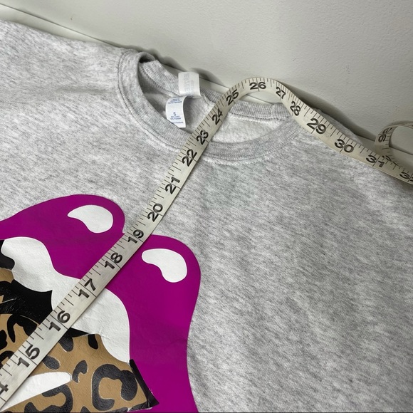 Pink lips leopard tongue the rolling stones shirt - Picture 3 of 10